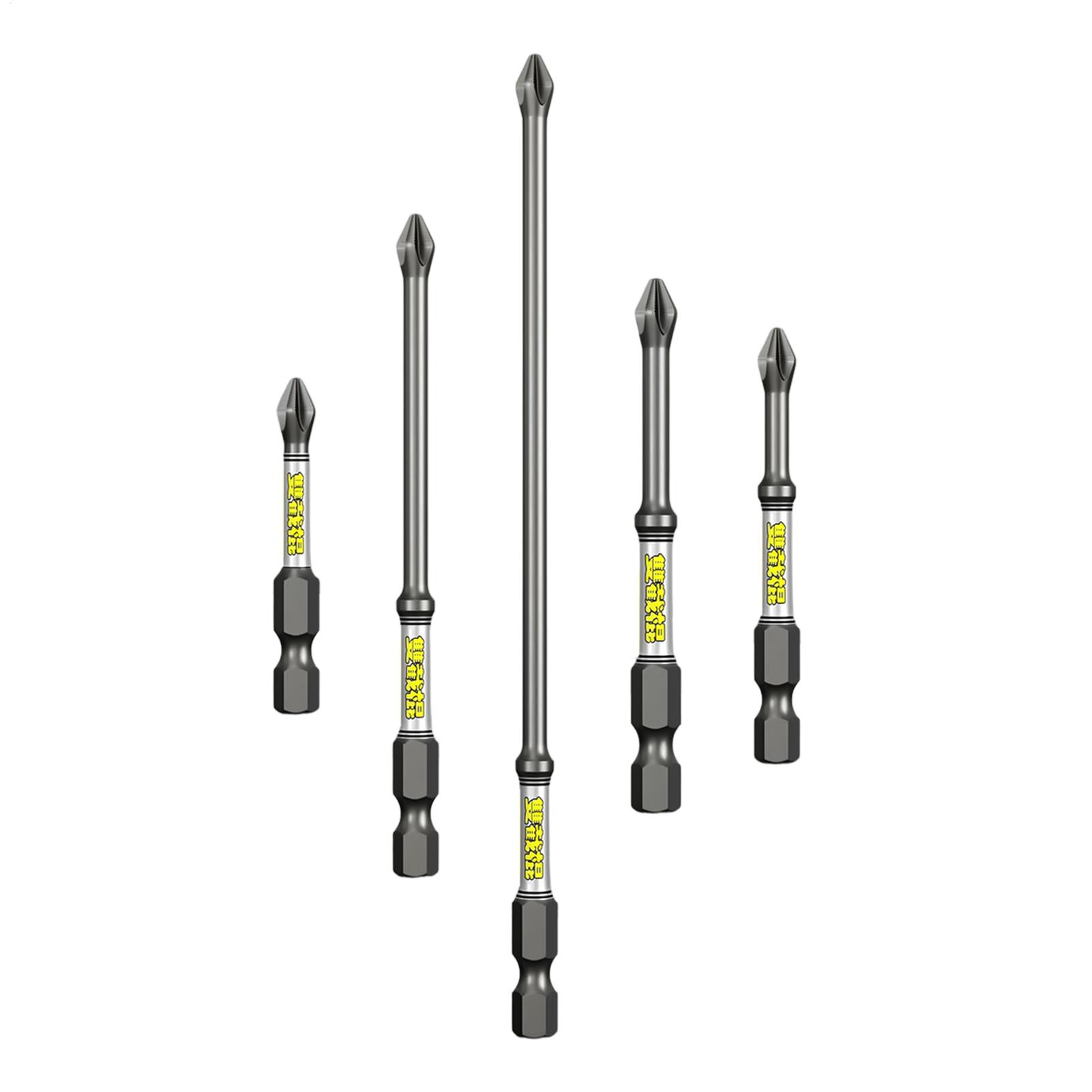 Tools For Garage Workshop - Boorschroevendraaierbitset 5-delige robuuste roestvrije boorbits combinatiegereedschapset