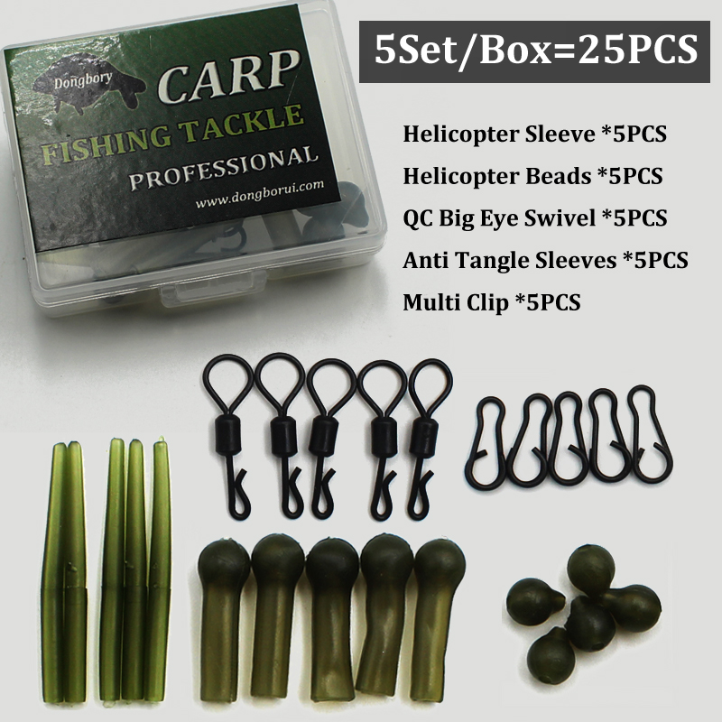 Tools Qc - 5Set = 25PCS Karpervissen Helikopter Rig