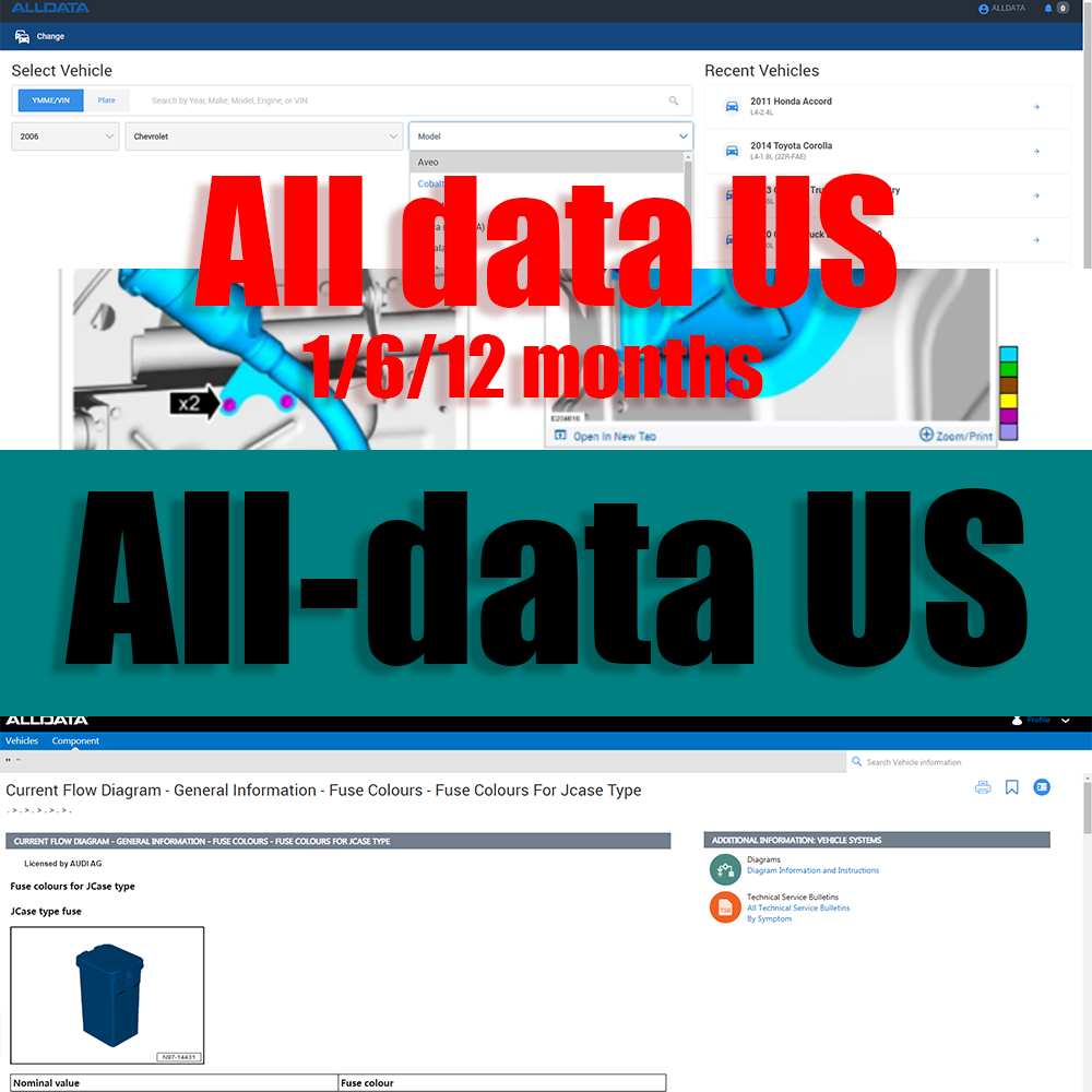 Workshop Tools Diagram - 2026 Alldata US Volledige Versie Online