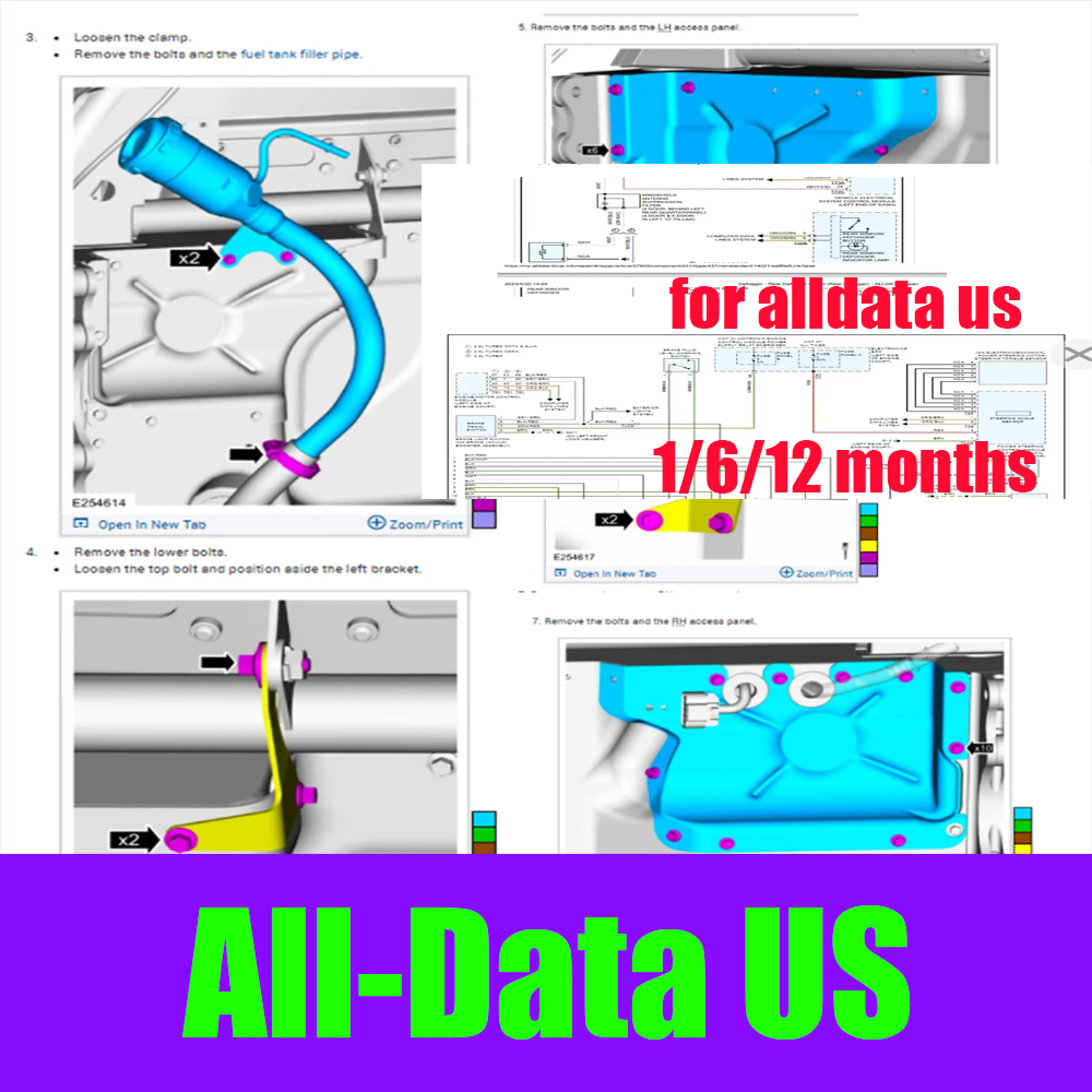 Workshop Tools Diagram - 2026 Online Account voor Alldata US