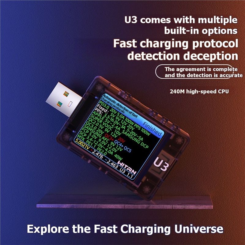 AB41-USB Tester U3 3.1 PD Deco - Tools Qc recensie en prijs