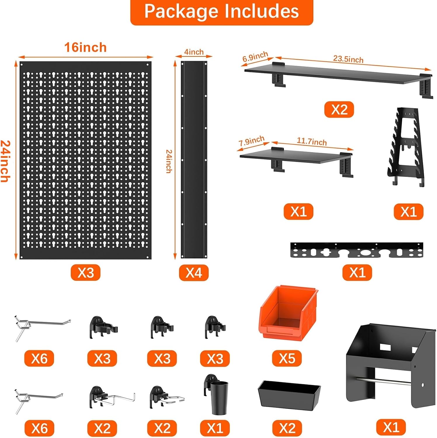 Metalen Pegboard Wandorganizer - Workshop Tools Display recensie en prijs