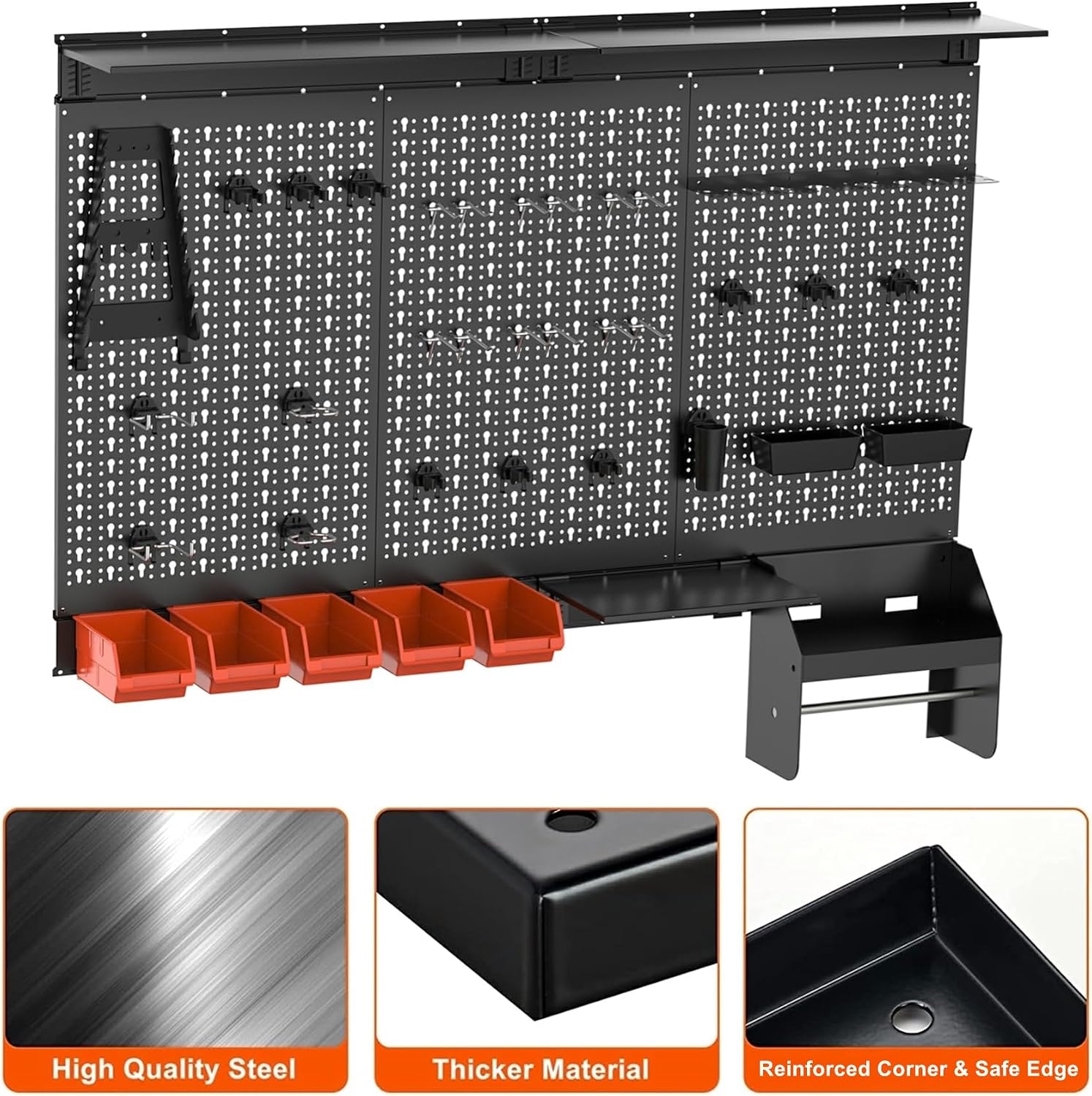 Metalen Pegboard Wandorganizer - Workshop Tools Display recensie en prijs