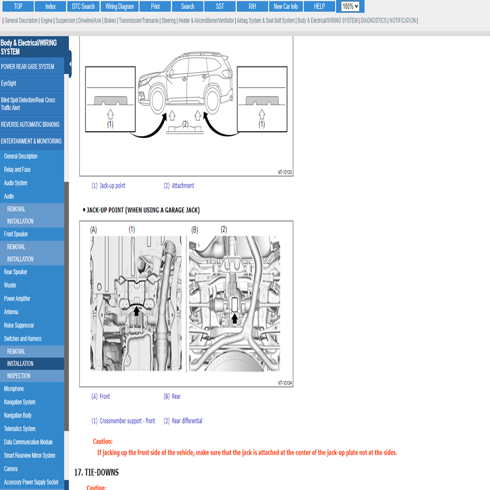 Online account voor Su-baru S- - Workshop Tools Diagram recensie en prijs