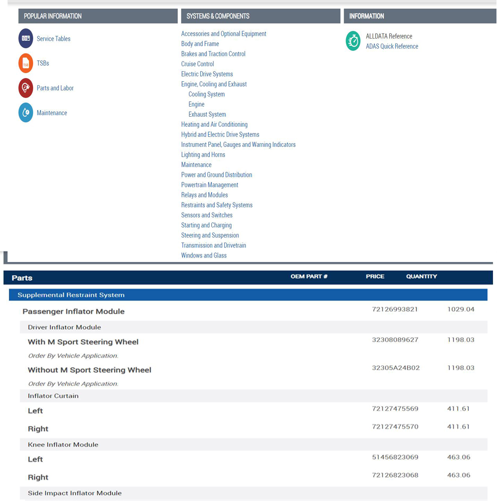 Alldata Repair Online Software - Workshop Tools Diagram recensie en prijs